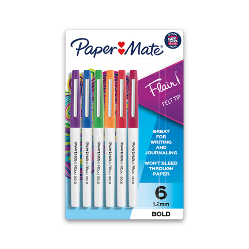 New! Paper Mate Flair! Felt Tip Pens Markers Medium Point 30ct Multicolor  Set