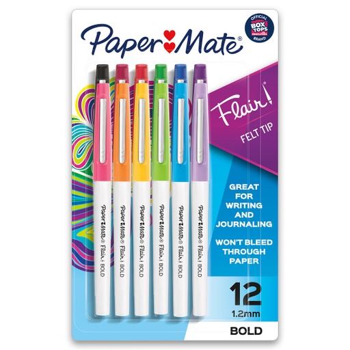 [2125414 SAN] 12ct Paper Mate Medium Flair Bold Colors Pens