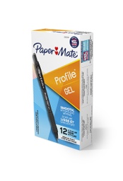 [2095476 SAN] 12ct Black Paper Mate Profile Gel Ink Pens