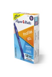 [2095472 SAN] 12ct Blue Paper Mate Profile Gel Ink Pens