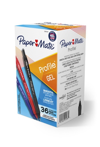 [2095446 SAN] 36ct Assorted Color Paper Mate Profile Retractable Pens