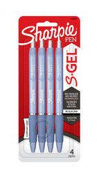 [2126213 SAN] 4ct Sharpie S-Gel Blue Fashion Barrel .7mm Pens