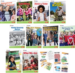 [ICIV1 SHE] iCivics Grade 1 10 Book Set + Game Cards