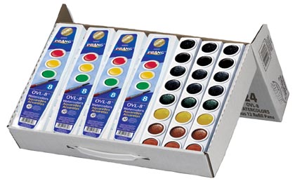 [08020 DIX] 24ct Prang Semi Moist Watercolor Classroom Pack
