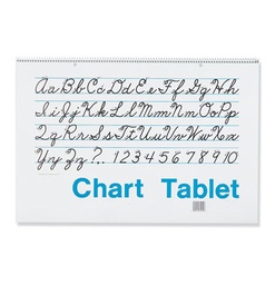 [74732 PAC] 24x16 1 inch Ruled Colored Chart Tablet