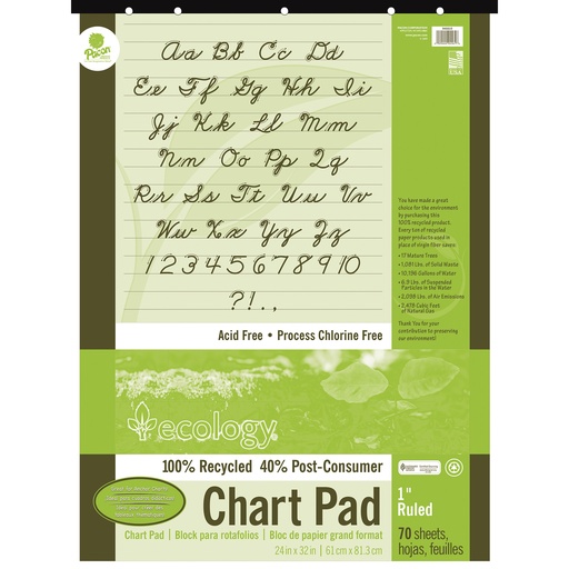 [945610 PAC] 24x32 1 inch Ruled SAVE Chart Pad