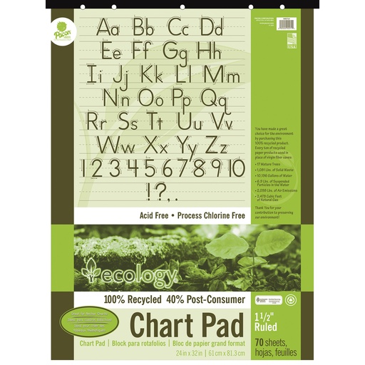 [945710 PAC] 24x32 1.5 inch Ruled SAVE Chart Pad