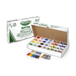 [523349 BIN] Crayola 256ct 8 Color Combo Classpack Crayons and Markers