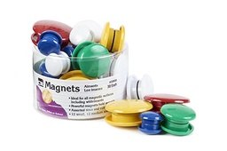 [35930 CLI] 30ct Magnets Round Assorted Colors and Sizes