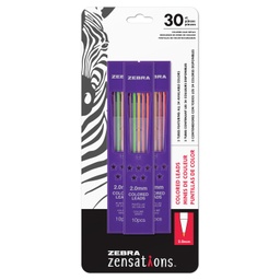 [87103 ZEB] 30ct Mechanical Colored Pencil Lead Refill