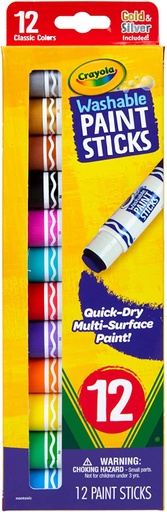 [546211 BIN] 12ct Washable Paint Sticks