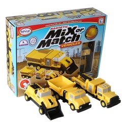 [60315 POP] Popular® Playthings Magnetic Mix or Match® Construction Vehicles