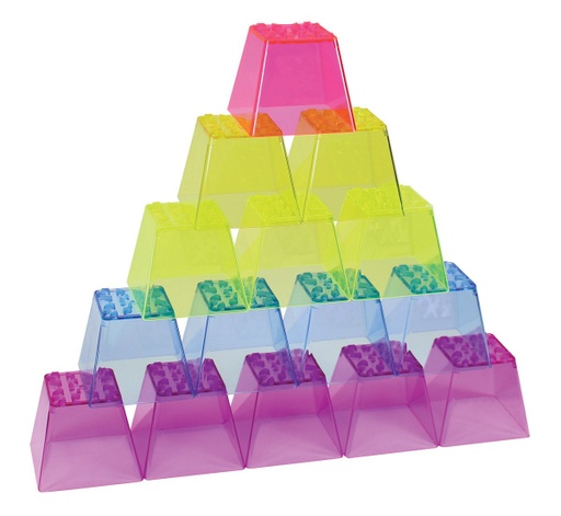[60310 R] 50ct Crystal Color Stacking Blocks
