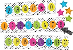 [6922 TCR] Brights 4Ever Number Line (-20 to 120) Bulletin Board Set