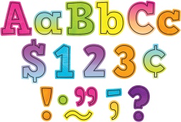 [6936 TCR] 230ct Brights 4Ever Bold Block 4&quot; Letters Combo Pack