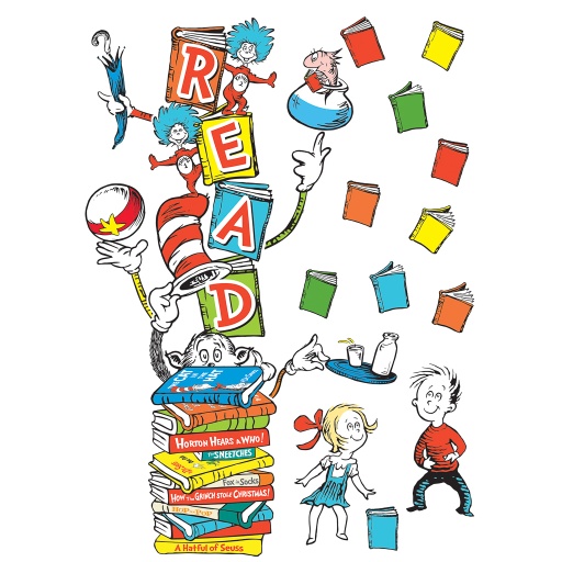[849314 EU] Dr. Seuss™ Reading All-In-One Door Decor Kit