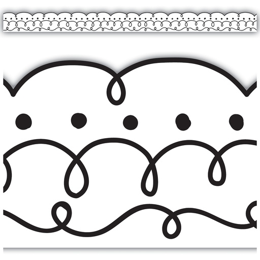 [8340 TCR] 35' Squiggles and Dots Die-Cut Border Trim