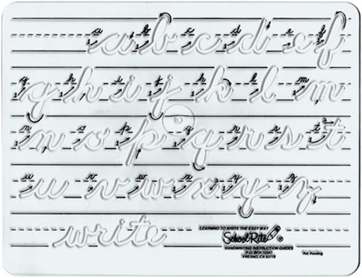 [4261 SR] Lowercase Cursive Handwriting Instruction Guide Template