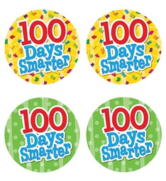 [5393 TCR] 32ct 100 Days Smarter Wear Em Badges
