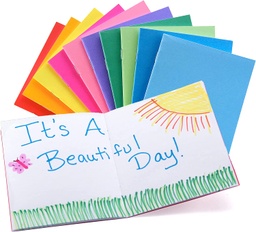 [77705 HG] 10ct Assorted Colors Blank Paperback Books - 5.5&quot; x 8.5&quot;