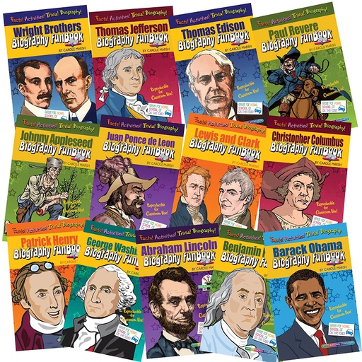 [FBSETPIEKS GP] Presidents, Explorers and Inventions Books Set - Set of 13