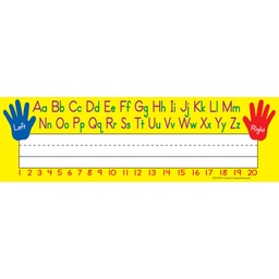 [4019 TCR] 36ct Left/Right Alphabet Name Plates