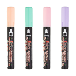 [4804P UCH] Blush Pink, Peppermint, Pastel Peach &amp; Pale Violet Broad Tip Bistro Chalk Markers