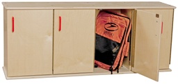 [C46300 WD] Contender Four-Section Stackable Lockers W/ Doors - Rta