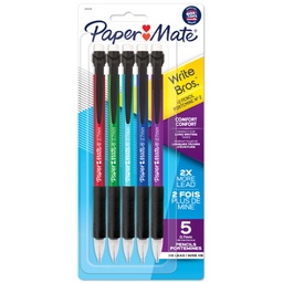 [2104218 SAN] 5ct Write Bros® Assorted 0.7mm Point Comfort Mechanical Pencils
