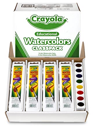 [538101 BIN] 36ct Crayola Watercolor Classpack