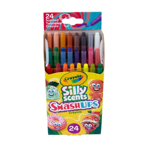 [523470 BIN] Silly Scents™ Smash Ups Mini Twistables Scented Crayons, 24 Count