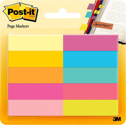 [67010AB MMM] Page Markers, 50 Sheets/Pad, 10 Pads/Pack