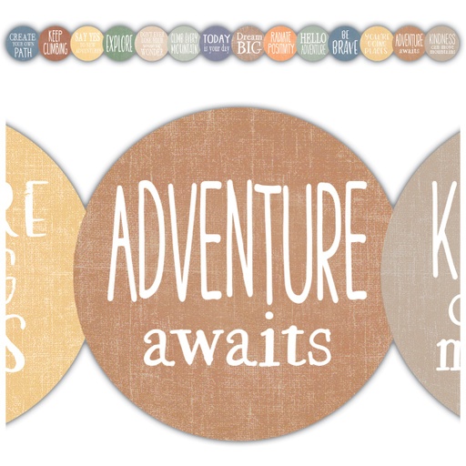 [9130 TCR] Moving Mountains Positive Saying Die-Cut Border