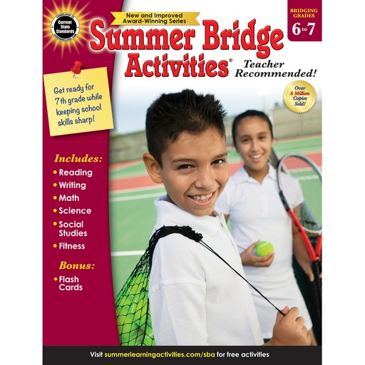 [704702 CD] Summer Bridge Activities® Workbook, Grade 6-7, Paperback