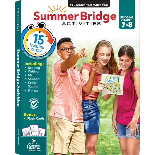 [704703 CD] Summer Bridge Activities® Workbook, Grade 7-8, Paperback