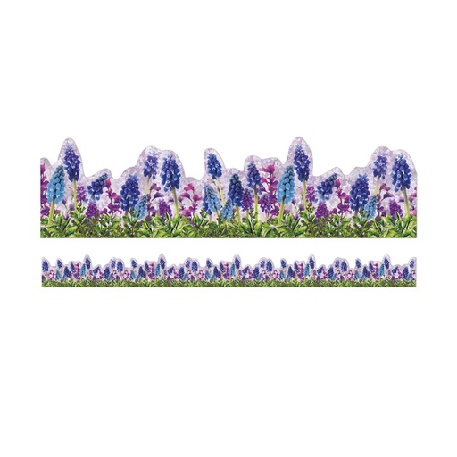 [846339 EU] Curiosity Garden Die-Cut Floral Extra Wide Deco Trim®, 37 Feet