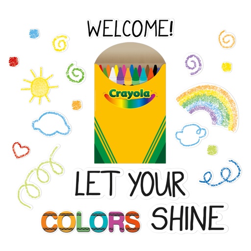 [847812 EU] Crayola® Let Your Colors Shine Bulletin Board Set