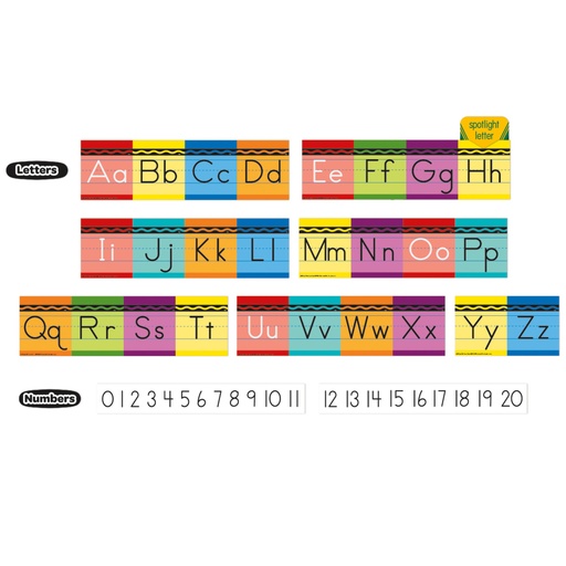[847818 EU] Crayola® Alphabet Mini Bulletin Board Set
