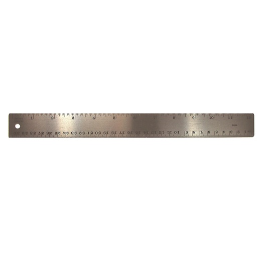 [152 TPG] Stainless Steel Ruler, 12"