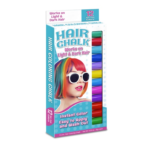 [683 TPG] Hair Coloring Chalk, 12 Colors