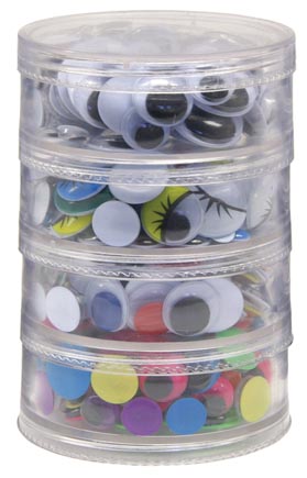 [AC3409 PAC] 400ct Assorted Color and Size Wiggle Eyes