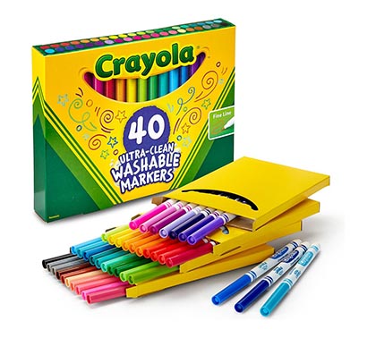 [587861 BIN] 40ct Crayola Washable Fine Line Markers