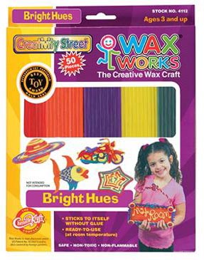 [AC4171 PAC] 48ct Hot Colors Wax Works Sticks