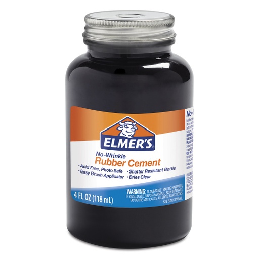 [E904 ELM] 4oz Rubber Cement                       Ea