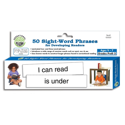 [133025 ELP] 50 Sight Word Phrases for Developing Readers