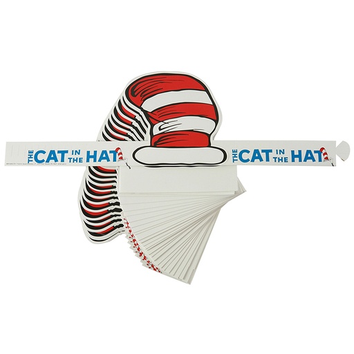 [861000 EU] Dr. Seuss™ Cat's Hat Wearable Cut Out Hats, 32 Per Pack