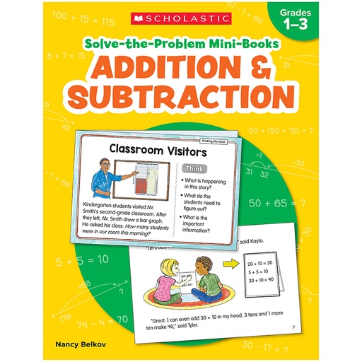 [736589 SC] Solve-the-Problem Mini Books: Addition & Subtraction