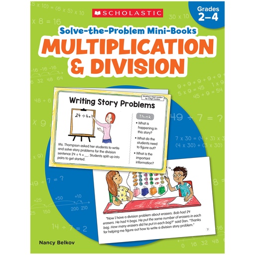 [736592 SC] Solve-the-Problem Mini Books: Multiplication & Division