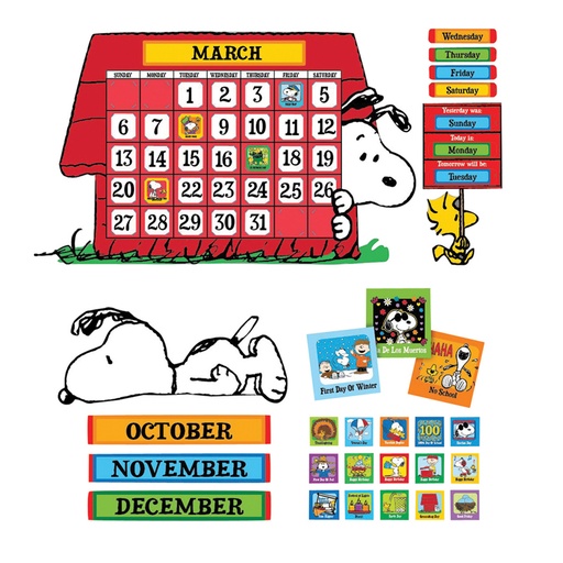 [847152 EU] Peanuts® Calendar Bulletin Board Set
