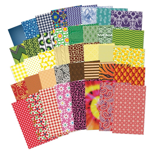 [15289 R] All Kinds of Fabric Design Papers™, 200 Sheets